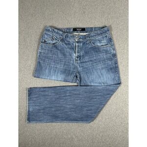 Rock & Republic Men's Blue Straight Leg Button Fly Denim‎ Jeans Size 38